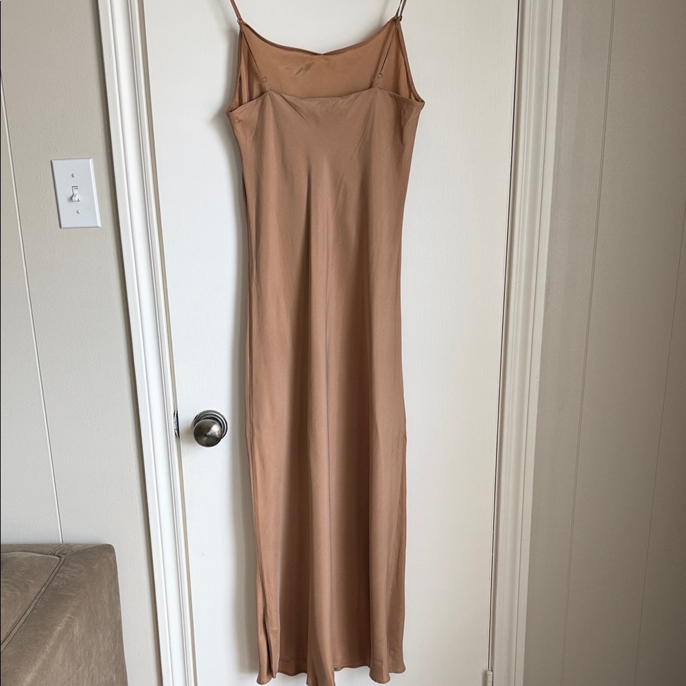 Slip Dress in Camel - Women - Picture 3 of 8